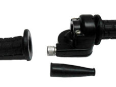 Lusito M77 gashendelset zwart compleet voor Puch Maxi 22mm stuur