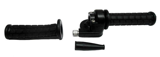 Lusito M77 gashendelset zwart compleet voor Puch Maxi 22mm stuur