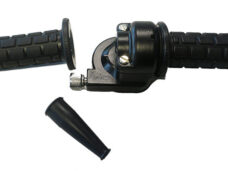Gashandelset M81 zwart voor Kreidler Hercules Puch Zündapp 22mm stuur