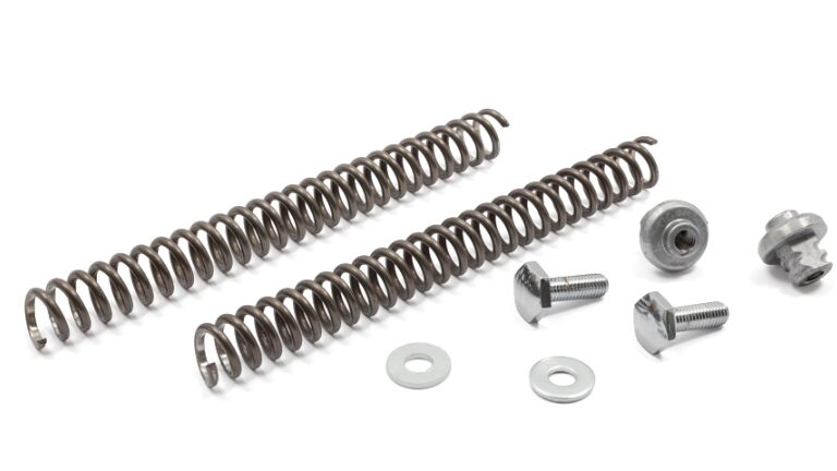 Puch Maxi Voorvorkverenset Compleet / Veer 184mm - Bouten M8x25mm Puch Maxi S / N 349.2.30.134.1 - 349.1.30.135.1 - 902.1011 - 126.2.30.025.1 Voorvork