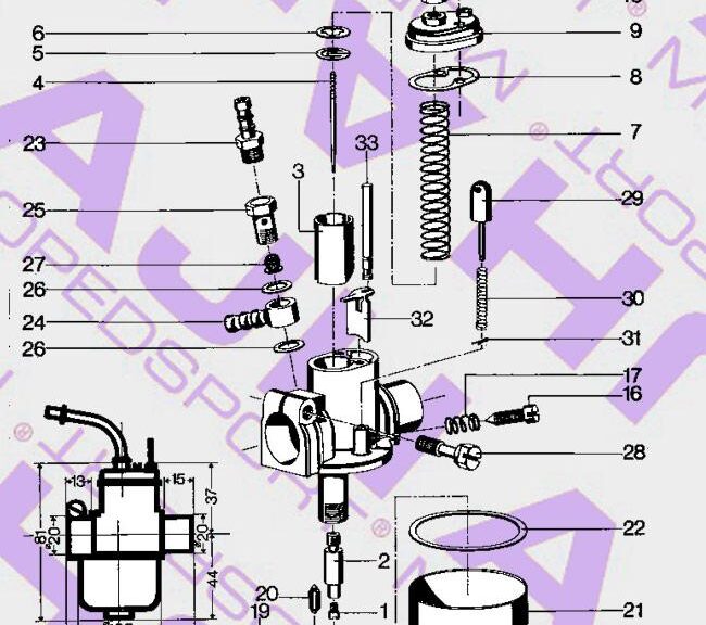 Bing Puch Maxi Bromfiets Nr 18 Vlotter Origineel 1-15-46 1-12-232 12mm-15mm Carburateur