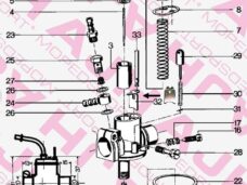 Bing/puch Maxi Nr 32 Startschuif 1-15-46 1-12-232 1-12-210 Carburateur