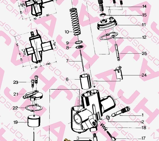 BING NR3 Naaldsproeier 1-17-37 17MM CARBURATEUR