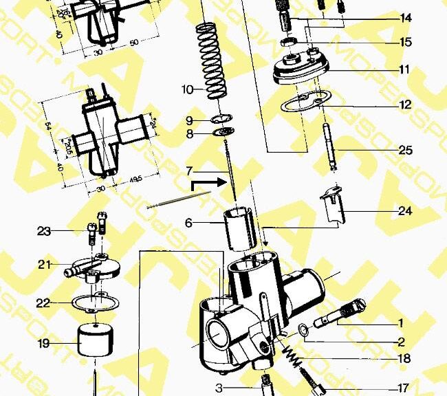 Bing Nr 7 Sproeiernaald 1-17-37 17mm Carburateur