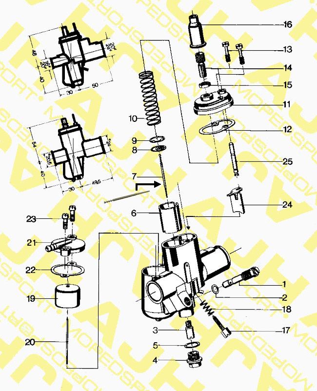 Bing Nr 7 Sproeiernaald 1-17-37 17mm Carburateur