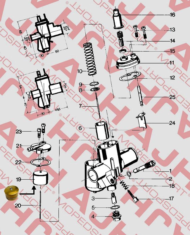 Bing Nr19 Vlotter 1-17-37 17mm Carburateur