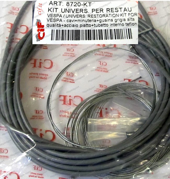Vespa Kabel Set Compleet Voor Restauratie Vintage Modellen