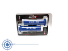 Domino Racing XM2 handvattenset blauw wit 126mm voor 22mm stuur