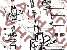 Bing/bromfiets/kreidler Startschuif 19x25mm 57-485 1/16/59 1/17/37 1/17/54 16mm/17mm Carburateur