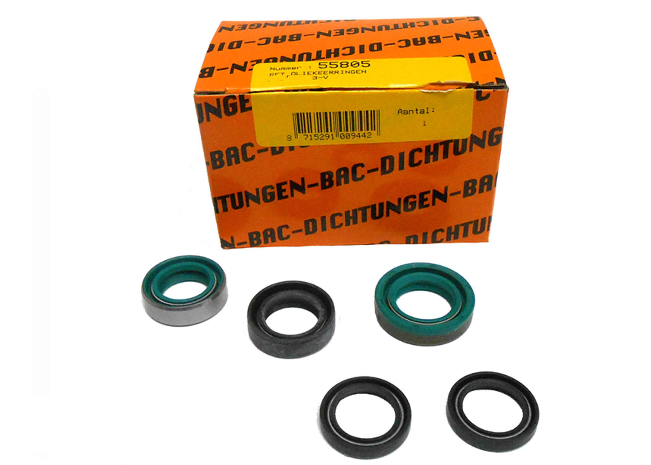 BAC keerringset voor Zündapp KS 517 529 530 driebak hand voet