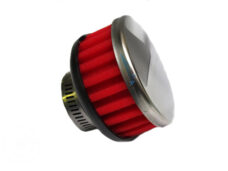 Universeel Scooter Bromfiets Tomos Puch Powerfilter Rood 28/35mm Recht Filter