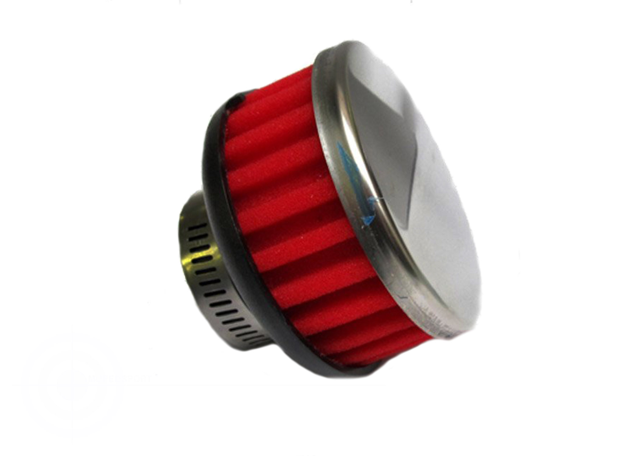 Universeel Scooter Bromfiets Tomos Puch Powerfilter Rood 28/35mm Recht Filter
