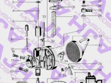 Bing/puch Maxi/bromfiets/kreidler Nr 20 Vlotternaald 1-17-54 1-12-210 1-16-59 1-10-77 12/15/16/17mm Carburateur