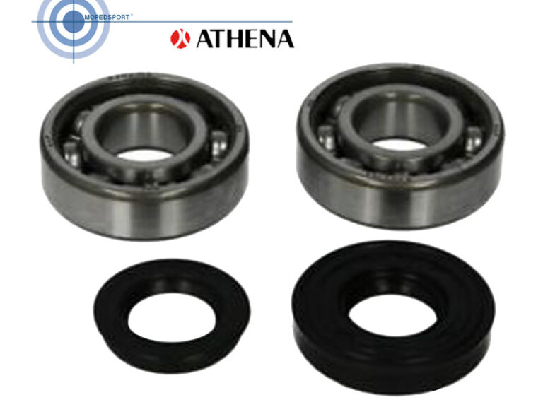 Krukaslagerset SKF 6204 C4 met Athena keerringen voor Minarelli AM6 motorblok
