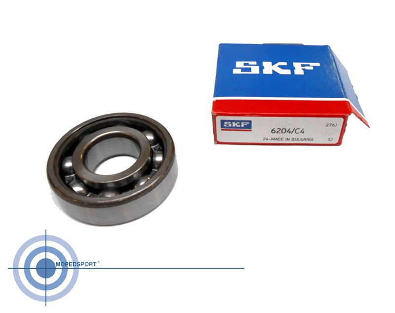 SKF 6204 C4 krukaslager voor Minarelli 50cc 2-takt motorblok