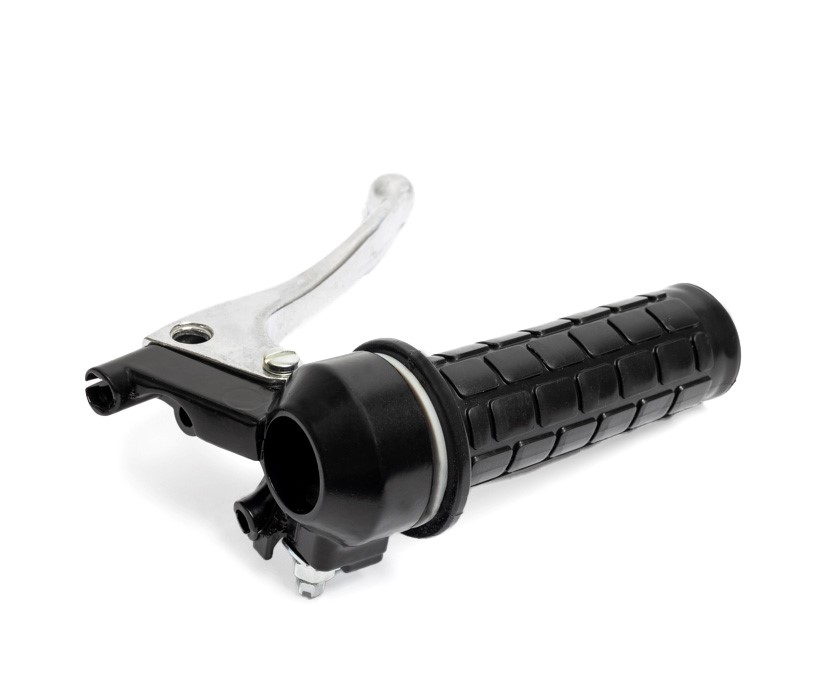 Bromfiets 529 530 Universeel Gashendel /gashandel Zwart - Zonder Schroefdraad Voor Kabelspanner - Indien Een Kabelspanner Nodig Is, Bestel Artikel 2467 Apart - Topkwaliteit 529-17.714 / 529-17.706 / 530-17.706 Stuur