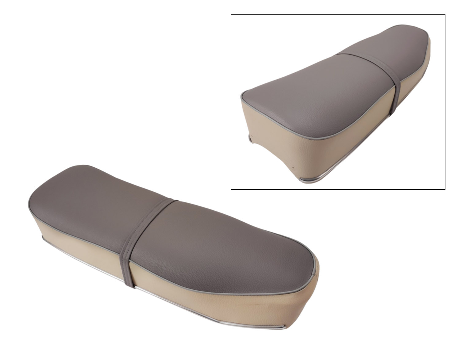 Buddyseat grijs wit voor Zündapp Combinette 510 515 433