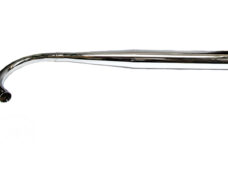 Bromfiets Ks 517 529 530 Uitlaat/demper Enkele Knik Fluisteruitlaat 100-22.208 Diameter Uitlaat: 70mm - Spruitstukaansluiting: 32mm