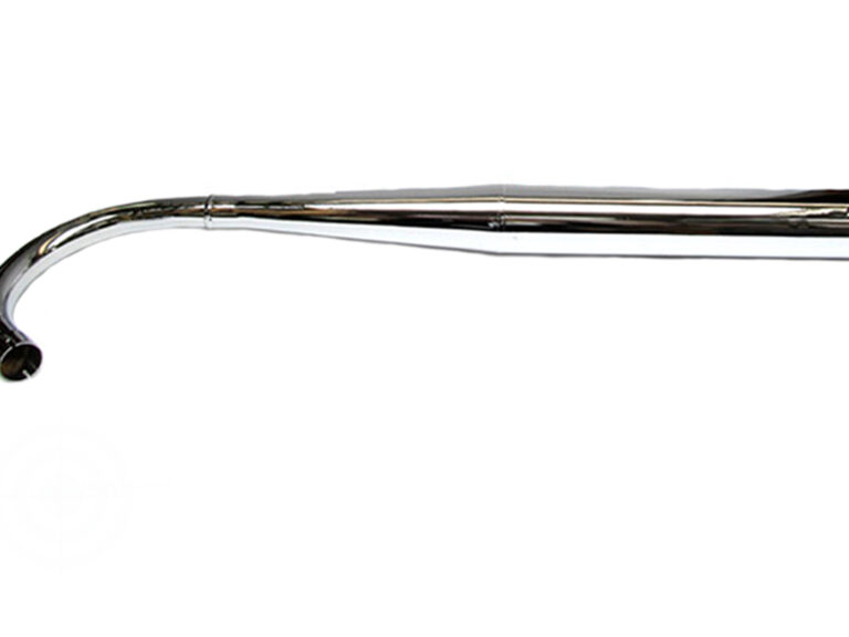 Bromfiets Ks 517 529 530 Uitlaat/demper Enkele Knik Fluisteruitlaat 100-22.208 Diameter Uitlaat: 70mm - Spruitstukaansluiting: 32mm