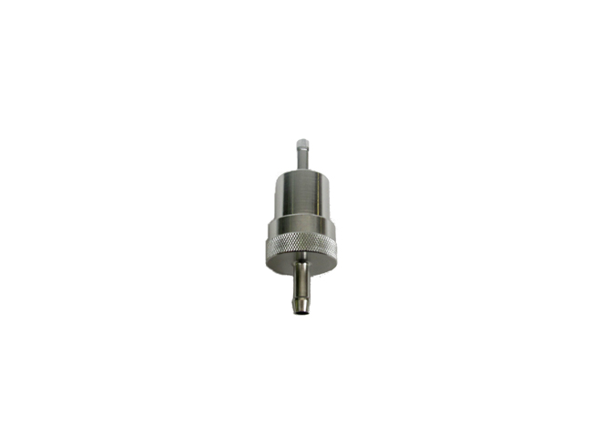 Universeel Bromfiets Kreidler Benzinefilter Chroom 6mm Met Gaasfilter Filter