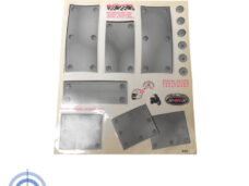 Universeel Scooter Bromfiets Embleem Transfer Set/ Sticker Set Metals Frame