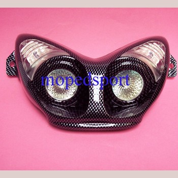 Yamaha Mbk Nitro Aerox Koplamp Met Knipperlichtset, Nitro/aerox, Carbon Met Led