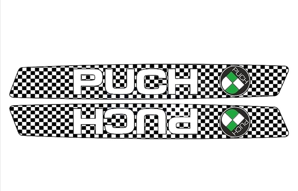 Puch Maxi Tanktransferset Puch Maxi ''finish Flag'' Sticker Set