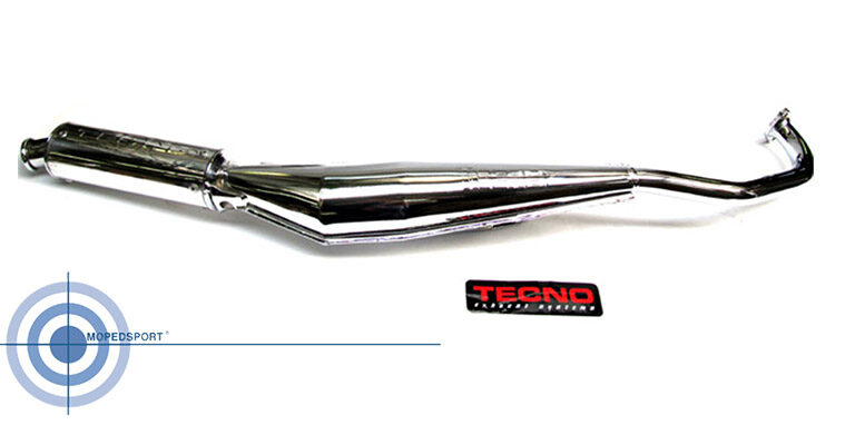 Tomos A55 Streetmate Uitlaat Revival Tecno Chroom/chroom Eindstuk funtastic - Revival Ts - Streetmate - Youngst`r