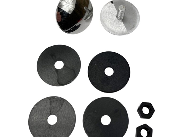 Universeel Dop Set Chroom 30mm M6 Set Ringen En Moeren Afdek Dop