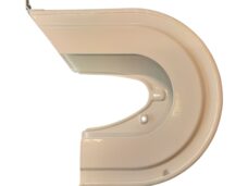 Blank metalen kettingrand eindstuk voor Zundapp 510 515 en 433 oud model
