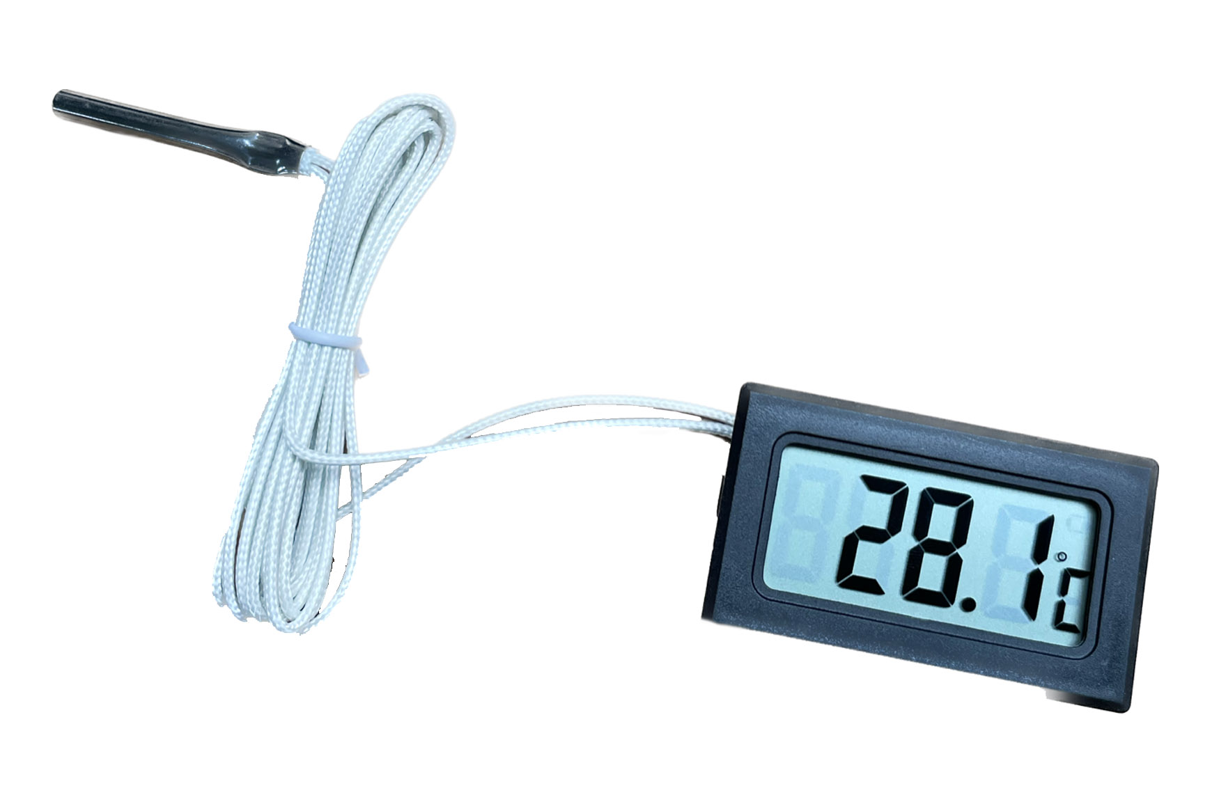 Universeel Gereedschap Thermometer Lcd Tot 200 Graden - Incl Batterij Kabel 90cm