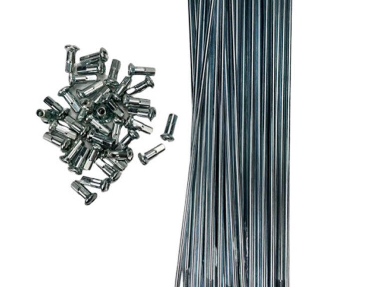 Universeel Bromfiets Spaken 195x2.9mm Set 36x +zilver Nippel 90 Graden Spaak Wiel Jis G3506