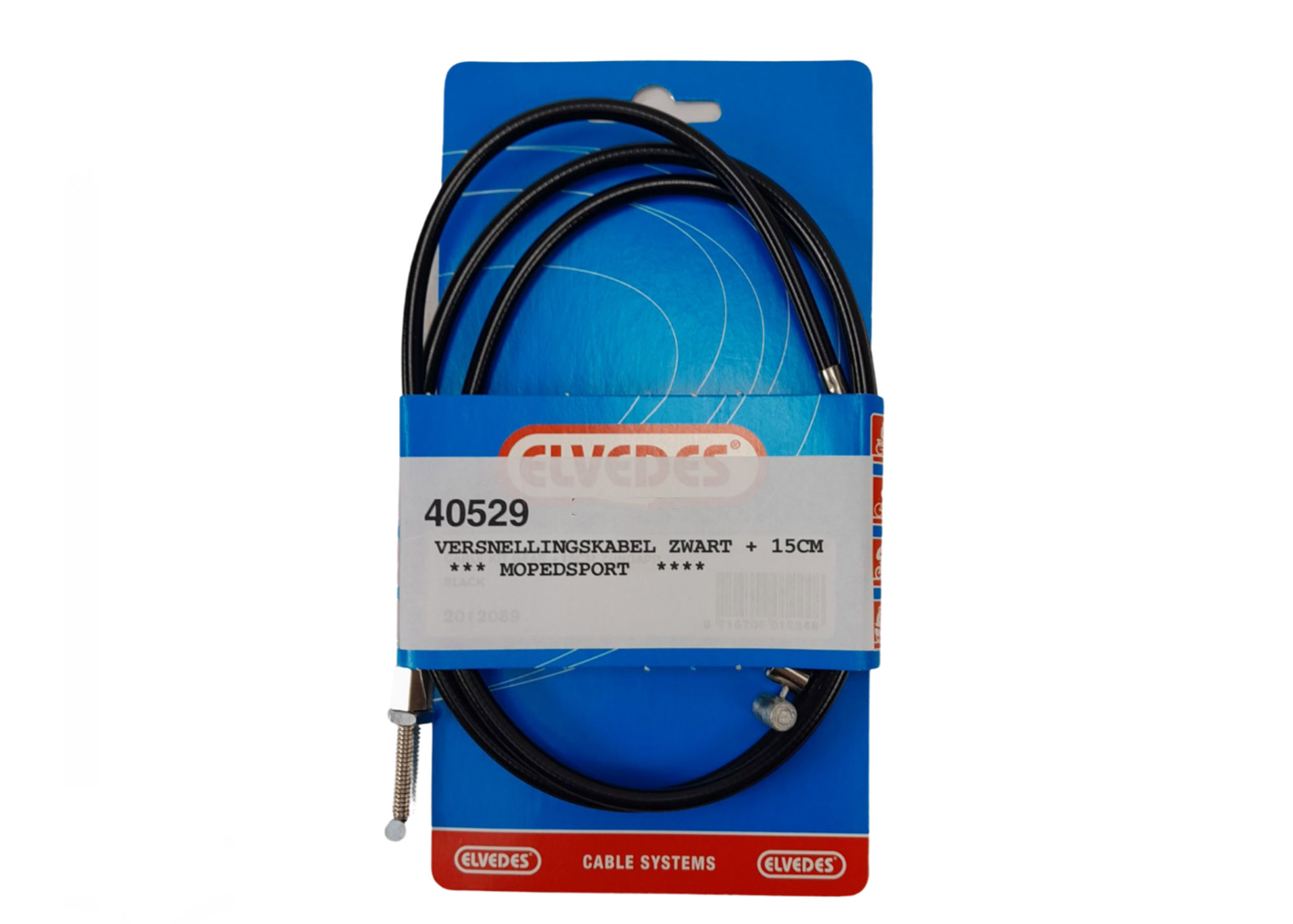 Elvedes versnellingskabel zwart 15cm langer voor Zundapp KS 517 529 530