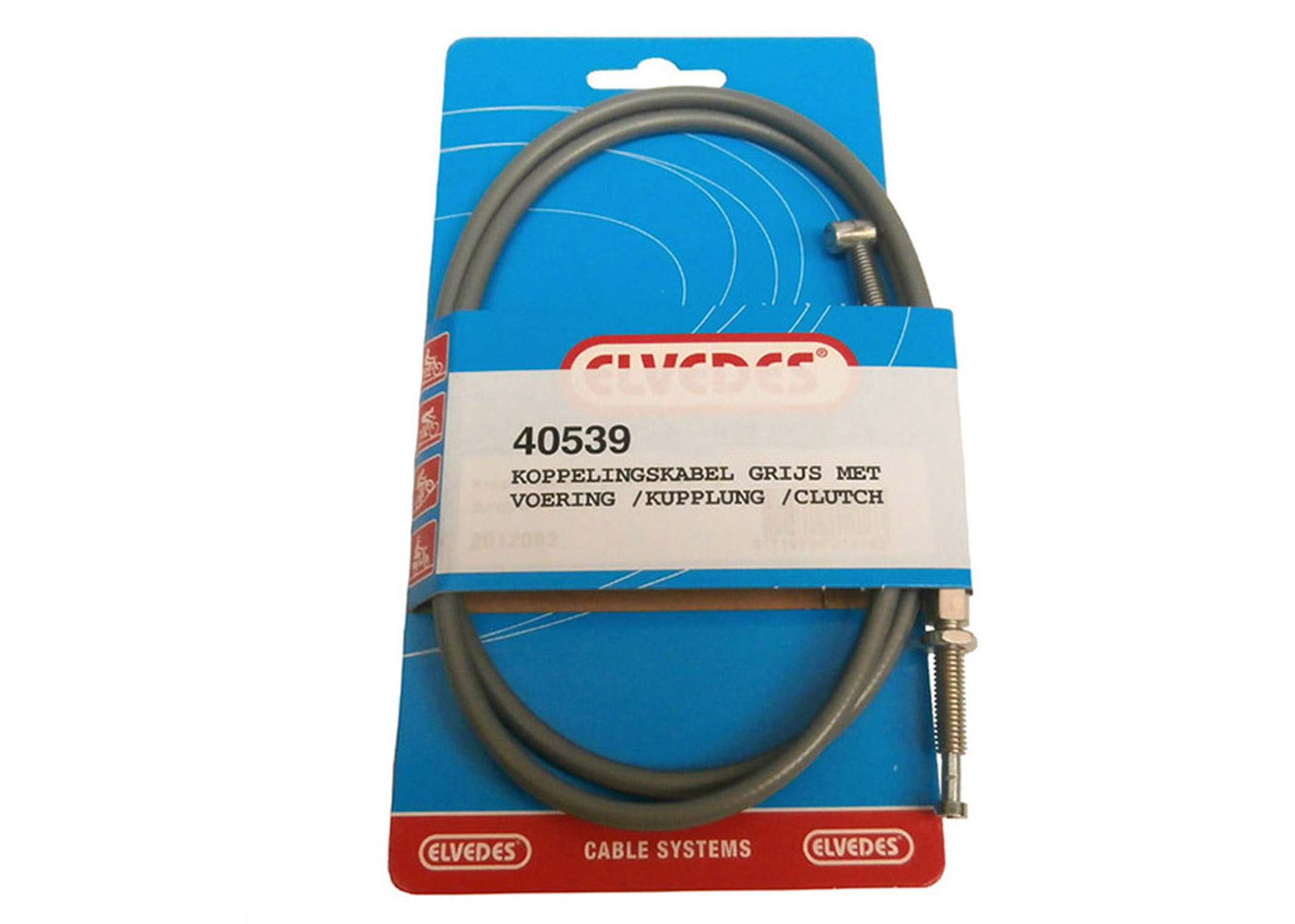 Elvedes koppelingskabel grijs met voering voor Zundapp KS 517 529 530