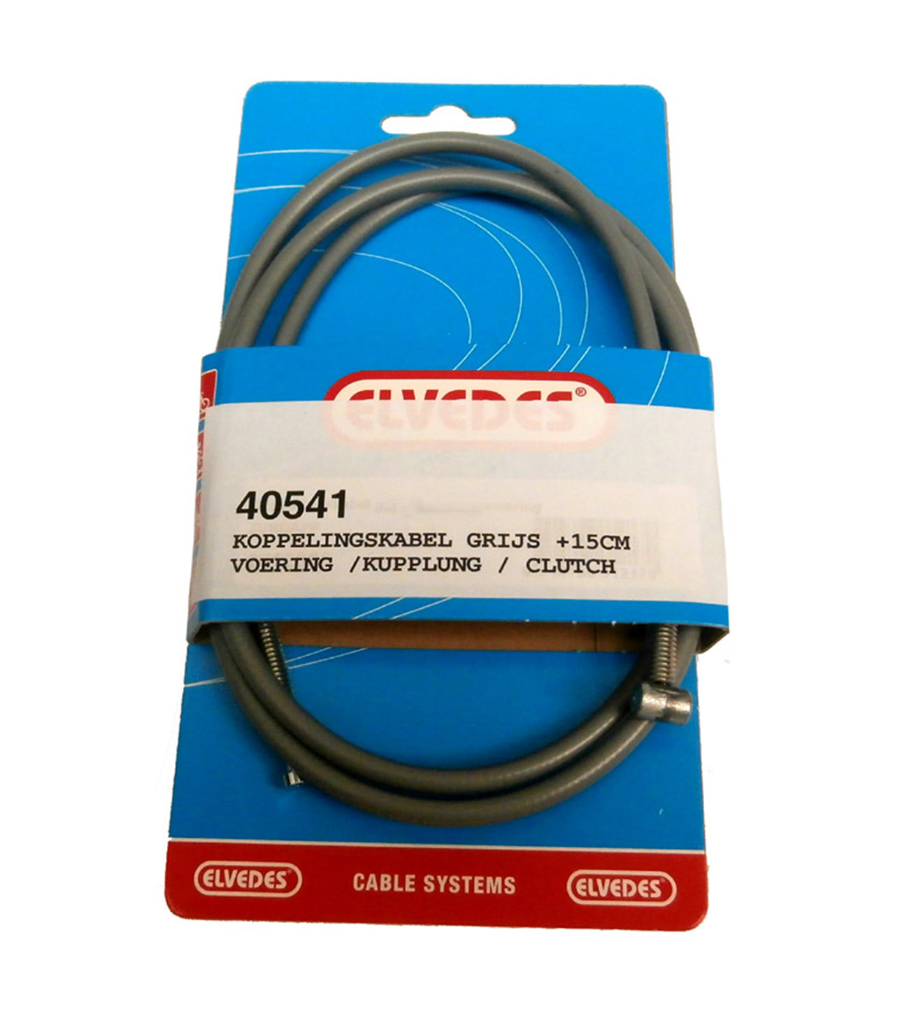 Elvedes koppelingskabel grijs verlengd 15cm voor Zündapp KS 517 529 530
