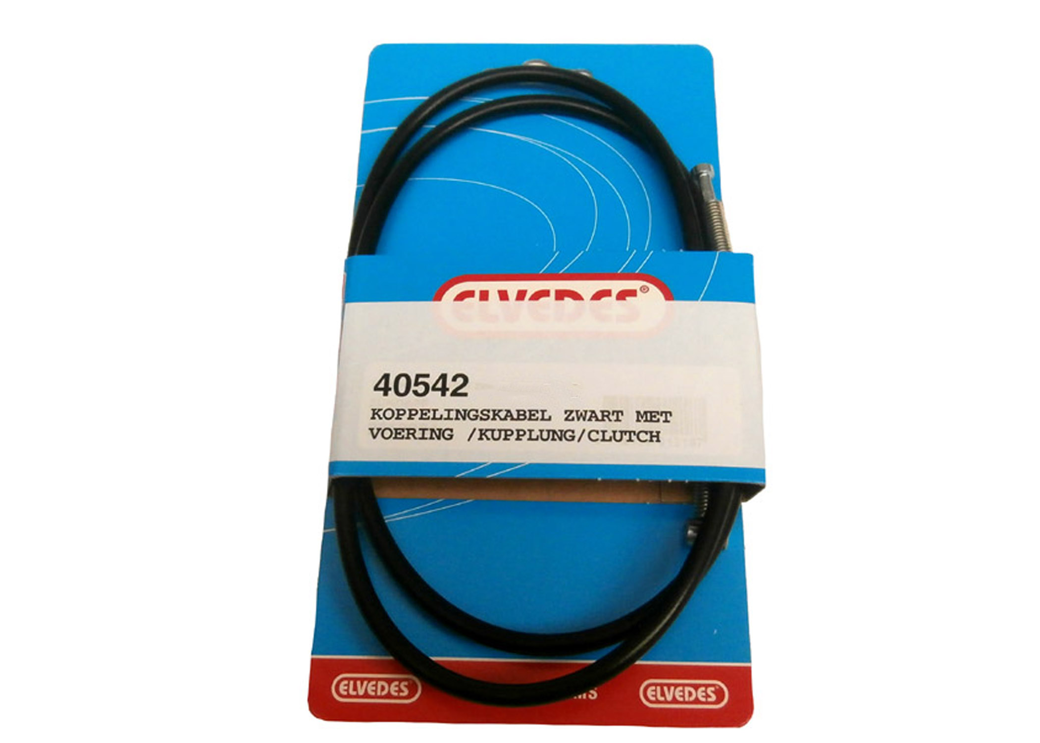 Elvedes koppelingskabel zwart met voering voor Zundapp KS 517 529 530