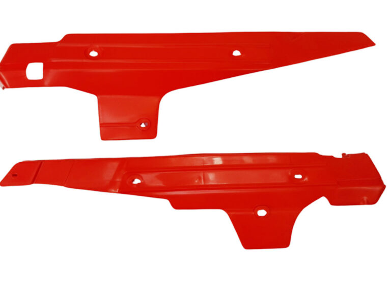 Puch Maxi S Motorschermen / Zijkappen Per Set Rood Zijscherm (made In Europe)