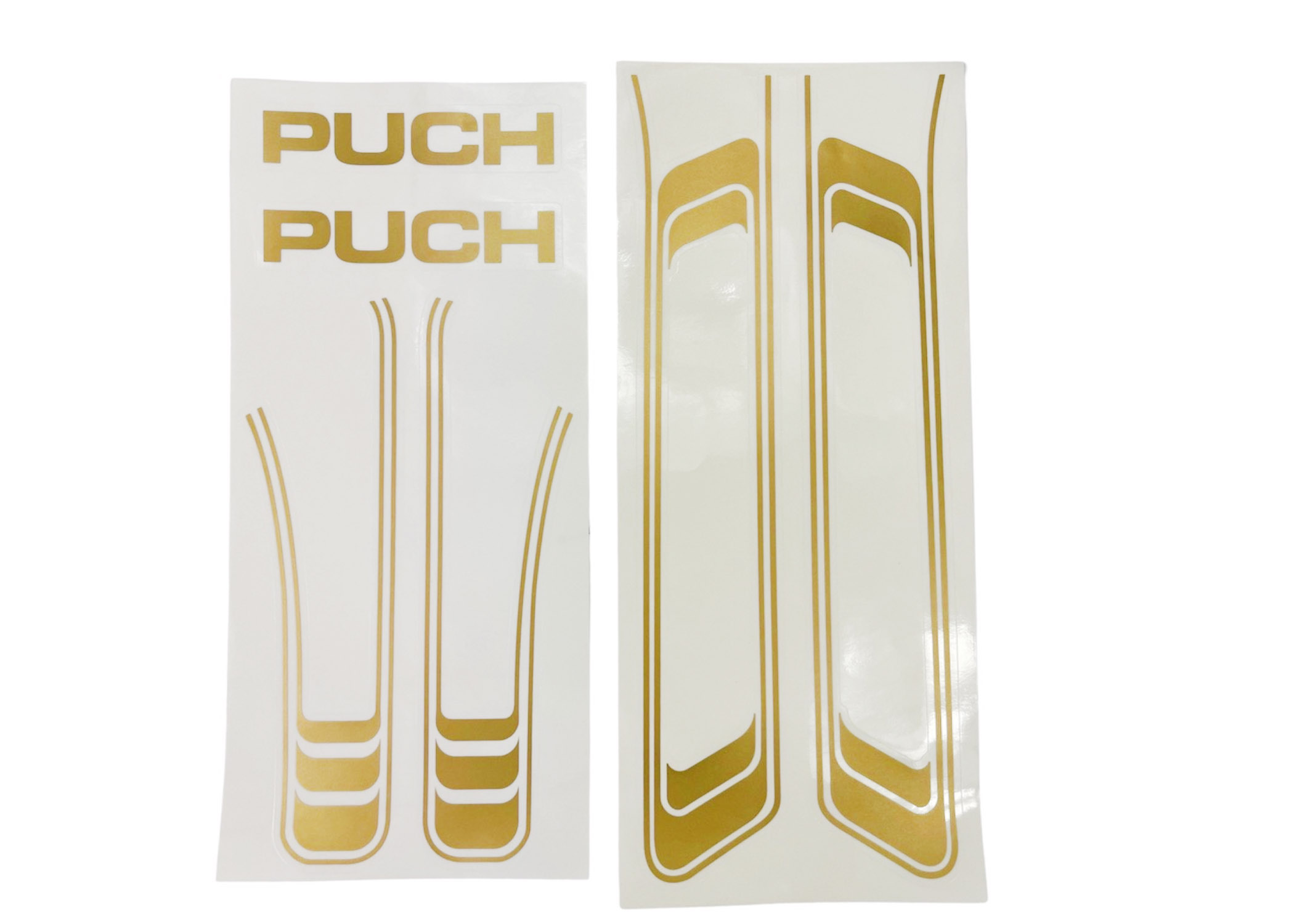 Puch Maxi frame transfers cpl. set goud stickerset
