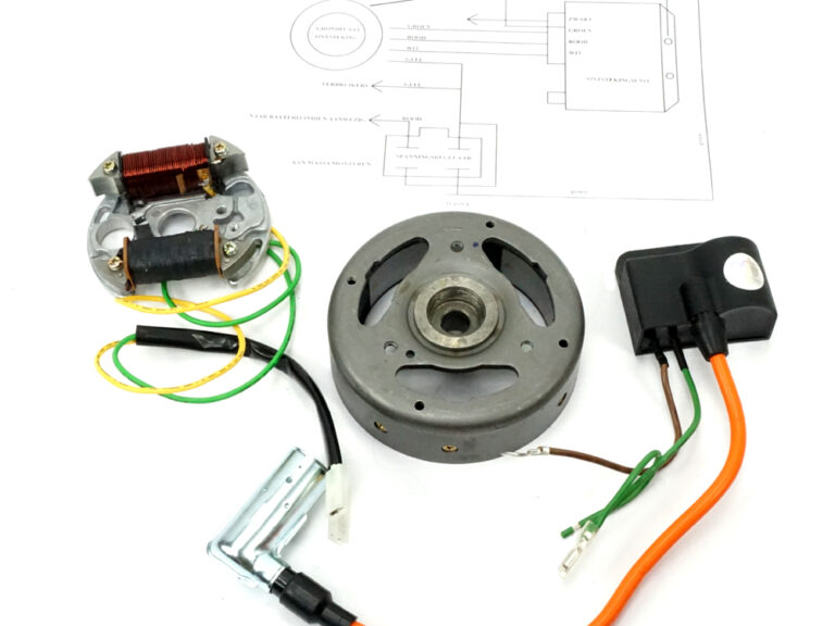 Elektronische ontsteking 12V 35W linksdraaiend compleet voor Kreidler bromfiets