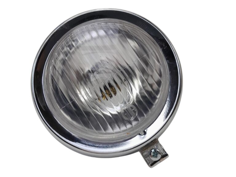 UNIVERSEEL / PUCH MAXI Koplamp rond chroom 130mm (zonder lampje 1738) BAX15D  GUIA