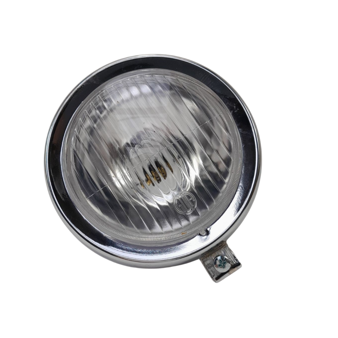 Universeel / Puch Maxi Koplamp Rond Chroom 130mm (zonder Lampje 1738) Bax15d Guia