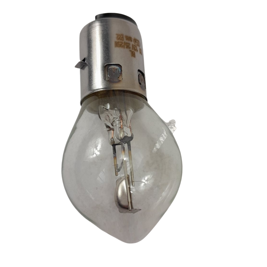 Universele koplamp 12V 25/25W met Ba20d-fitting voor scooter en brommer