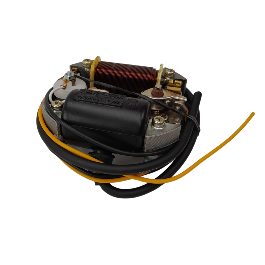 KREIDLER SACHS PUCH BROMFIETS Ontsteking 6V/17W model Bosch Universeel ELEKTRISCH Wat-Yong WATYONG TAIWAN - Binnendiameter: 18mm - Buitendiameter: 90mm - Afstand bevestigingsgaten: 80mm