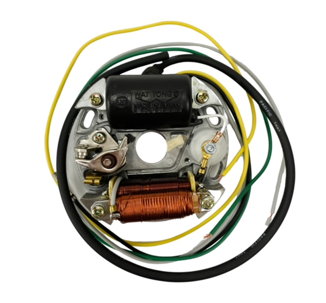 Bosch-model 6V ontstekingsplaat met remlichtspoel voor Puch Maxi Kreidler Tomos