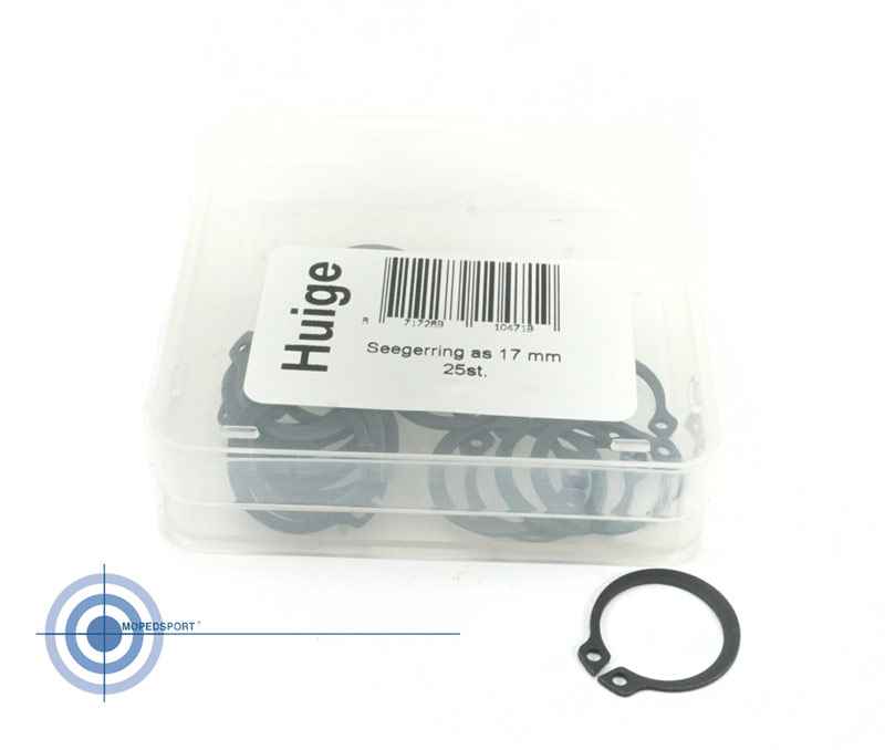 Universeel Bromfiets Puch Maxi As Seegerring 17mm Per 25 Stuks Scooter