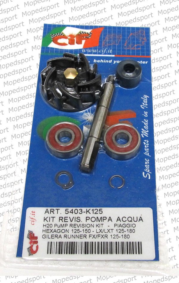 Piaggio/gilera 125/150/180 Cc Waterpomp Revisieset Hexagon 125/150 Hexagon/lx/lt 125-180 Runner/fx/fxr 125-180 8x16x10/11 +8x22x7