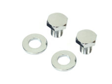 Bromfiets 517 Bout Set + Ring Set 2x Verchroomd Voor Clippon Set 4245 4251 Stuur 517-13.107