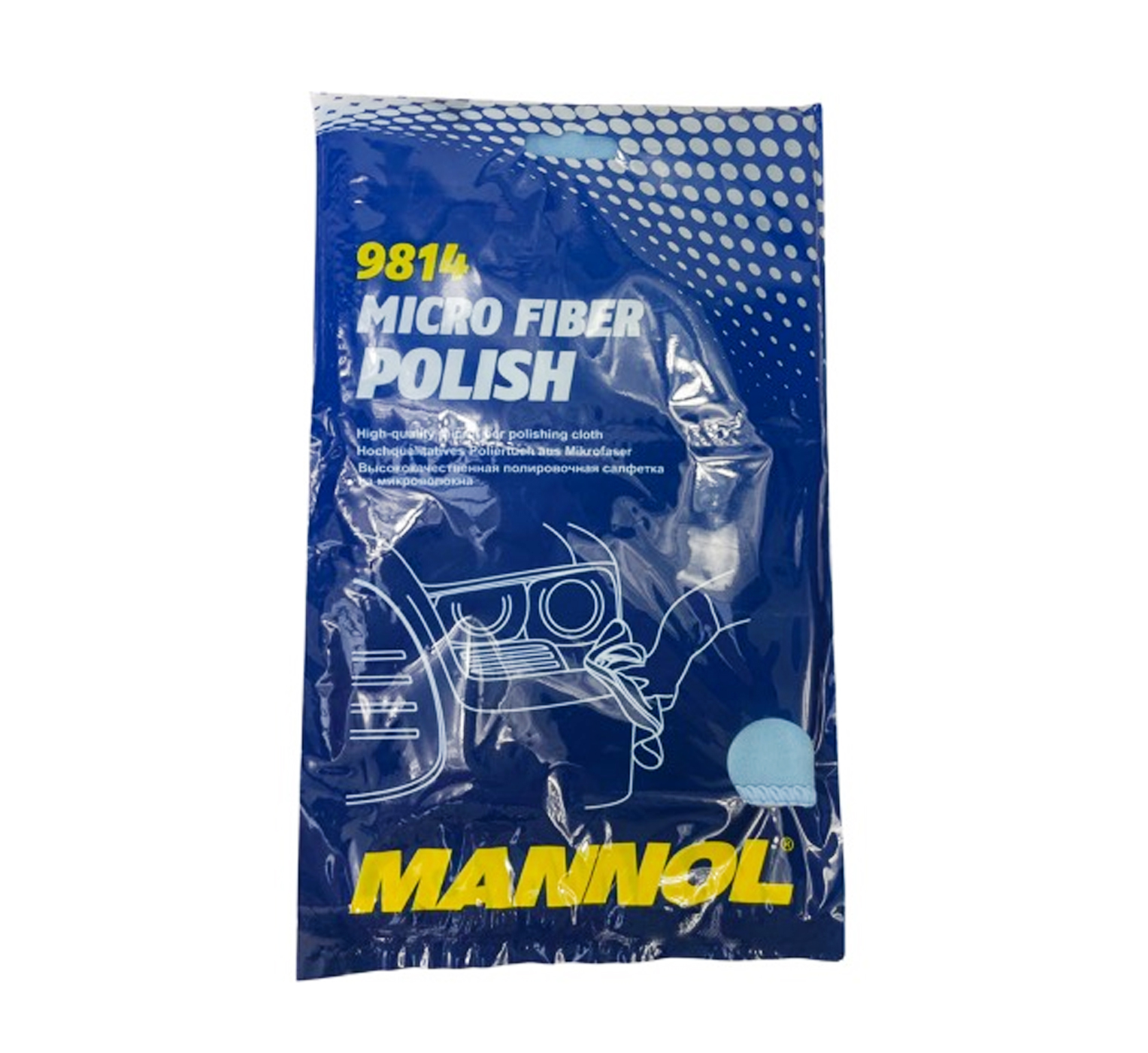 Universeel Gereedschap Microvezel Doek Mannol - Micro Fiber Polish Is Een Doek Voor Het Polijsten Van Lakoppervlakken. Dit Is Een Nieuw Hightech Product - Een Innovatie Op Het Gebied Van Microvezelproductietechnologie.