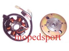 Complete Ducati-type ontsteking voor Yamaha BW50 Booster zonder grondplaat