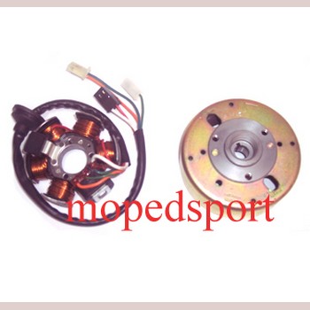 Complete Ducati-type ontsteking voor Yamaha BW50 Booster zonder grondplaat